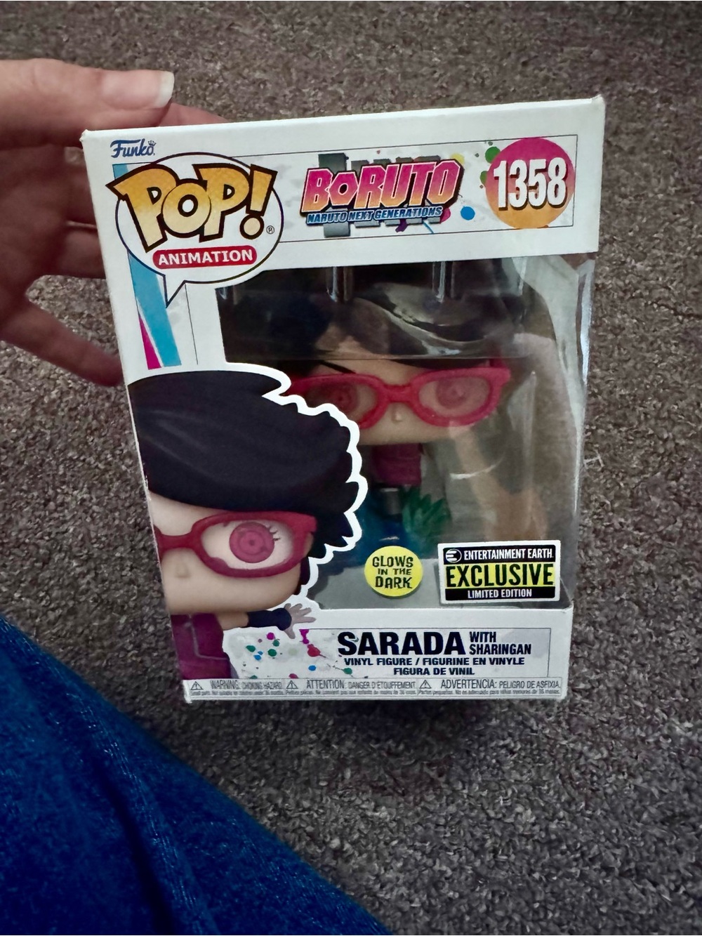 Funko Pop! Animation Sarada With Sharingan - Pink, Black
